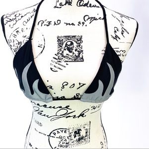 Reflective Flames Bikini Top